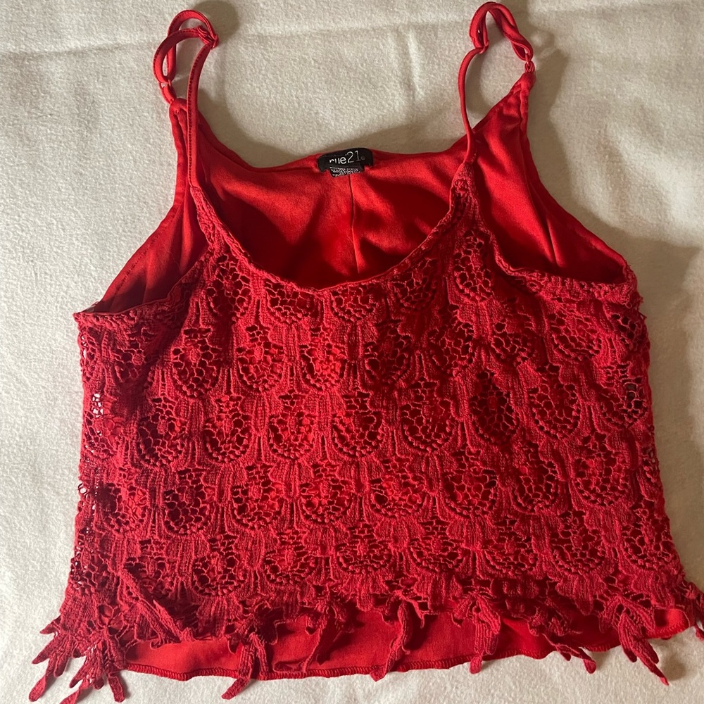 Spaghetti strap crop top